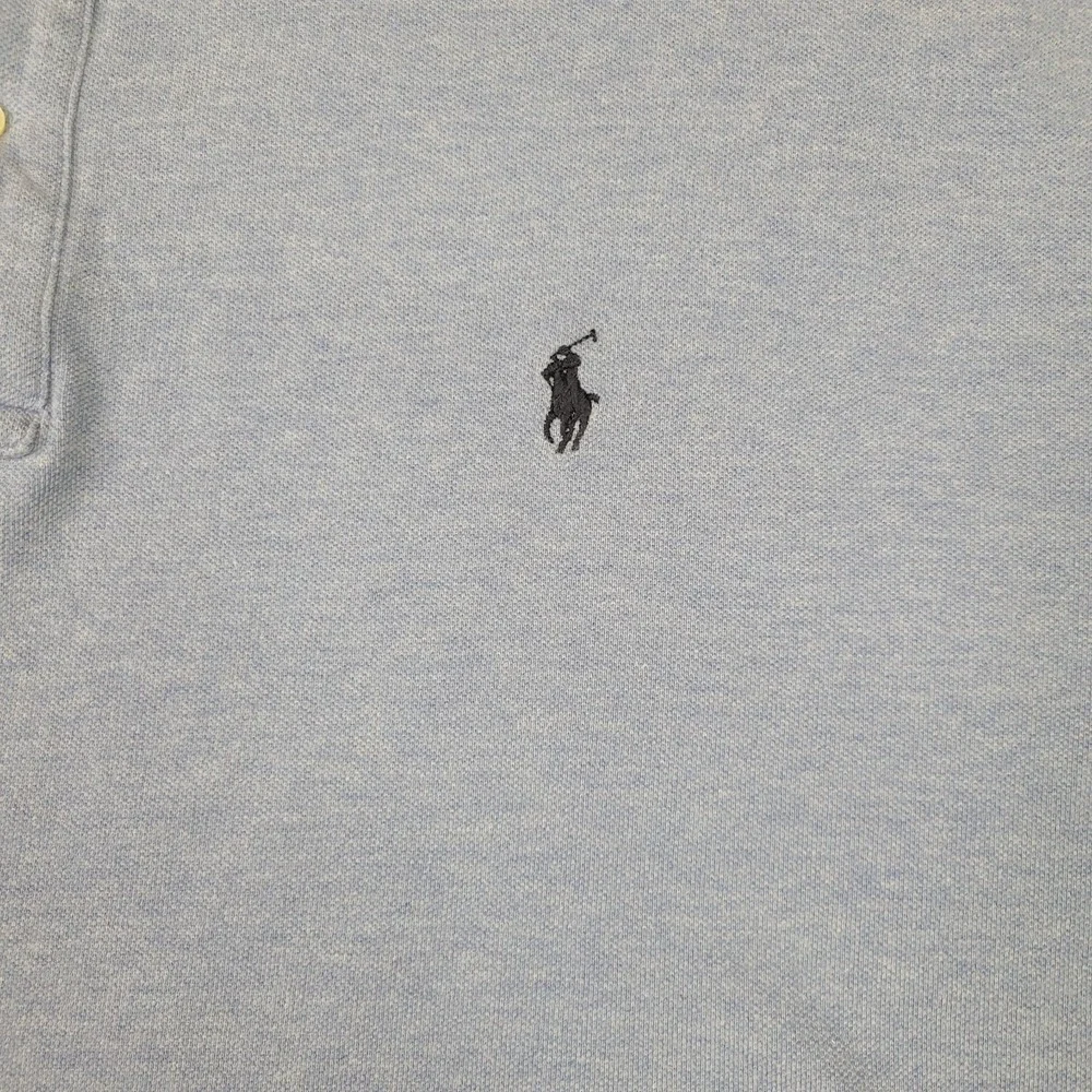 Polo Ralph Lauren Shirt Mens 3XB Big Blue Short Sleeve Polo Preppy 100% Cotton‎